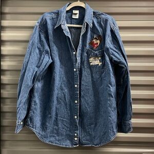 Warner Bros. Blue Men's Polo Shirt